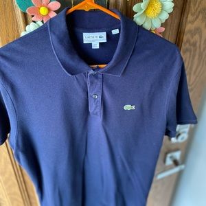 🐊Men’s Blue Lacoste Polo shirt size US L FR 5 Slim FIT🐊